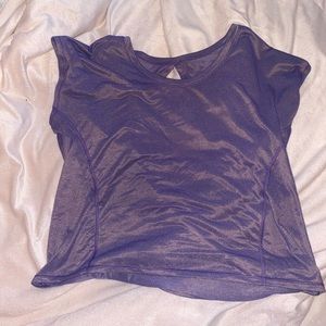 Shiny purple lululemon crop top size 8